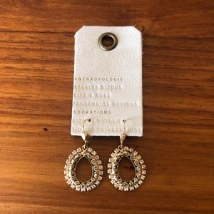 Anthropologie jeweled drop earrings